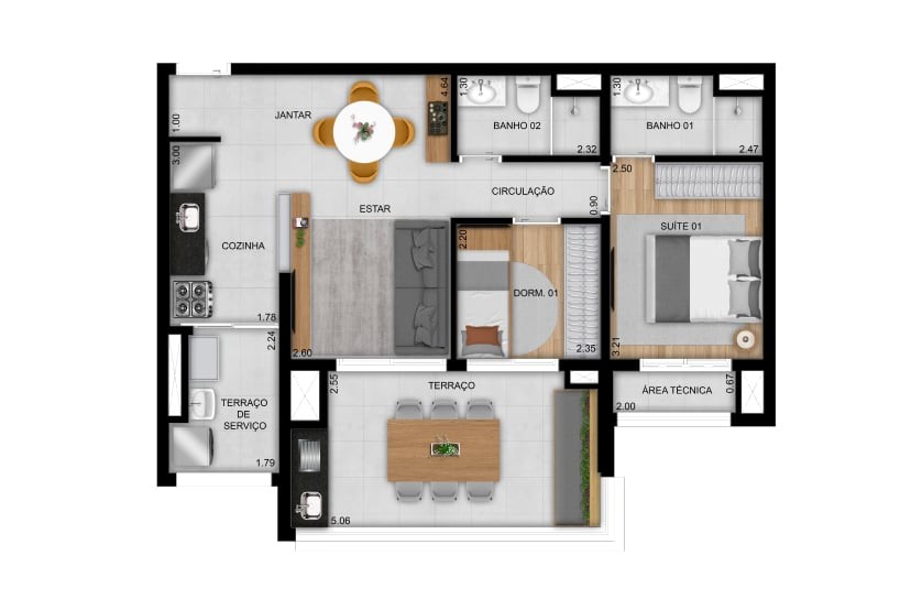 Apartamento à venda com 3 quartos, 96m² - Foto 25