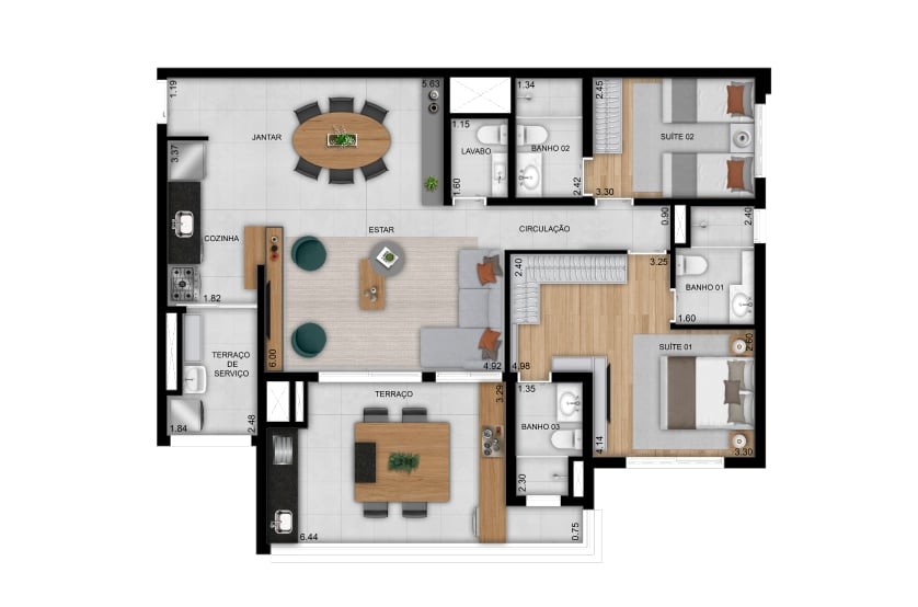 Apartamento à venda com 3 quartos, 96m² - Foto 31