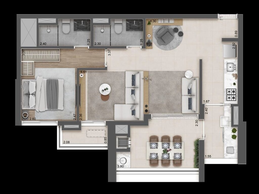 Apartamento à venda com 3 quartos, 119m² - Foto 20