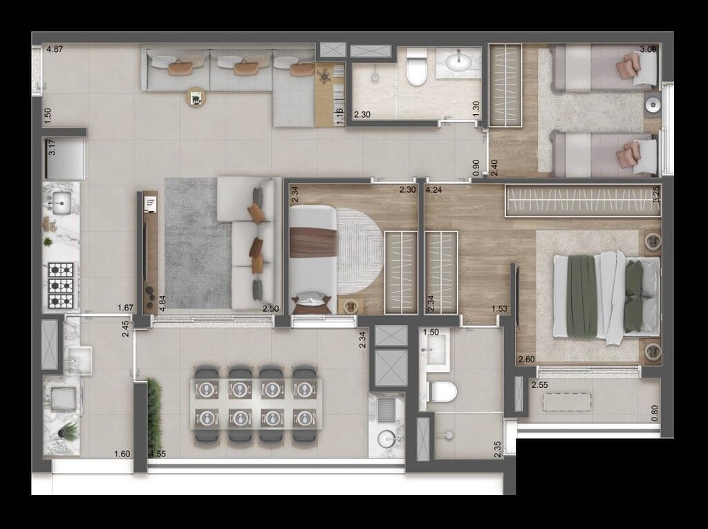 Apartamento, 3 quartos, 85 m² - Foto 21
