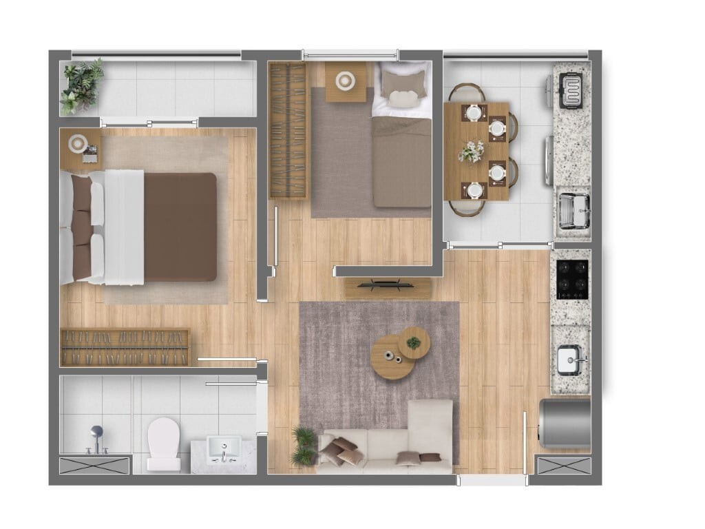 Apartamento, 2 quartos, 35 m² - Foto 25