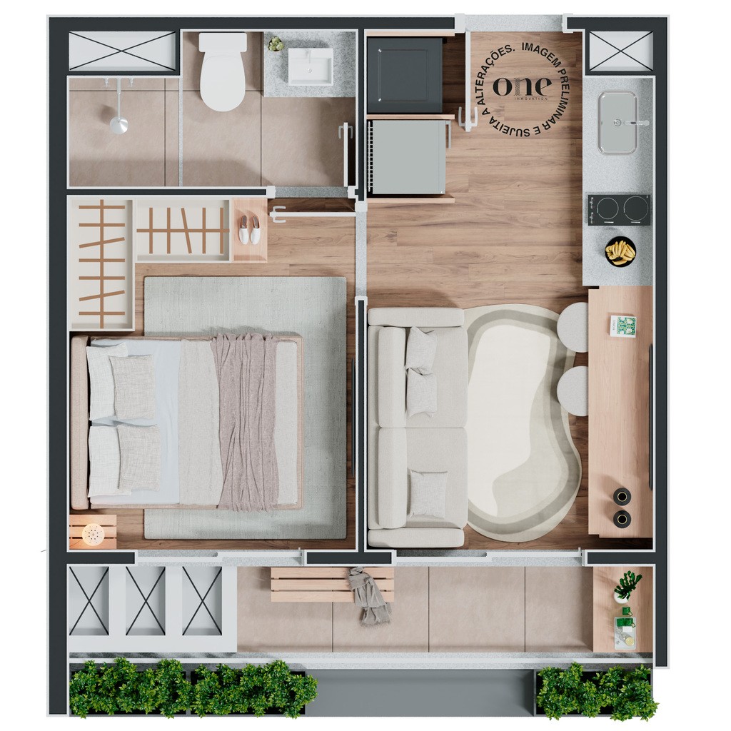 Apartamento, 1 quarto, 26 m² - Foto 4