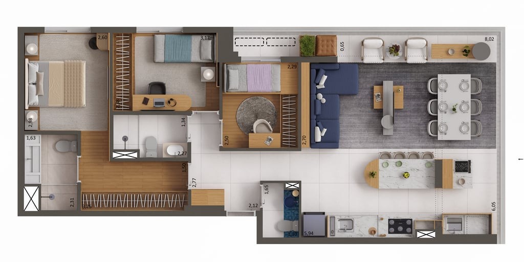 Apartamento, 3 quartos, 89 m² - Foto 27