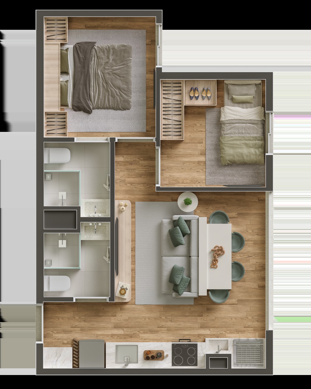Apartamento, 2 quartos, 42 m² - Foto 12