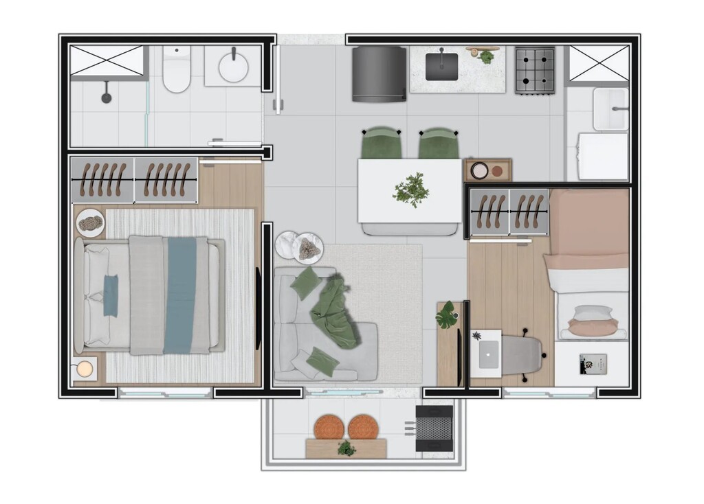 Apartamento, 2 quartos, 46 m² - Foto 14