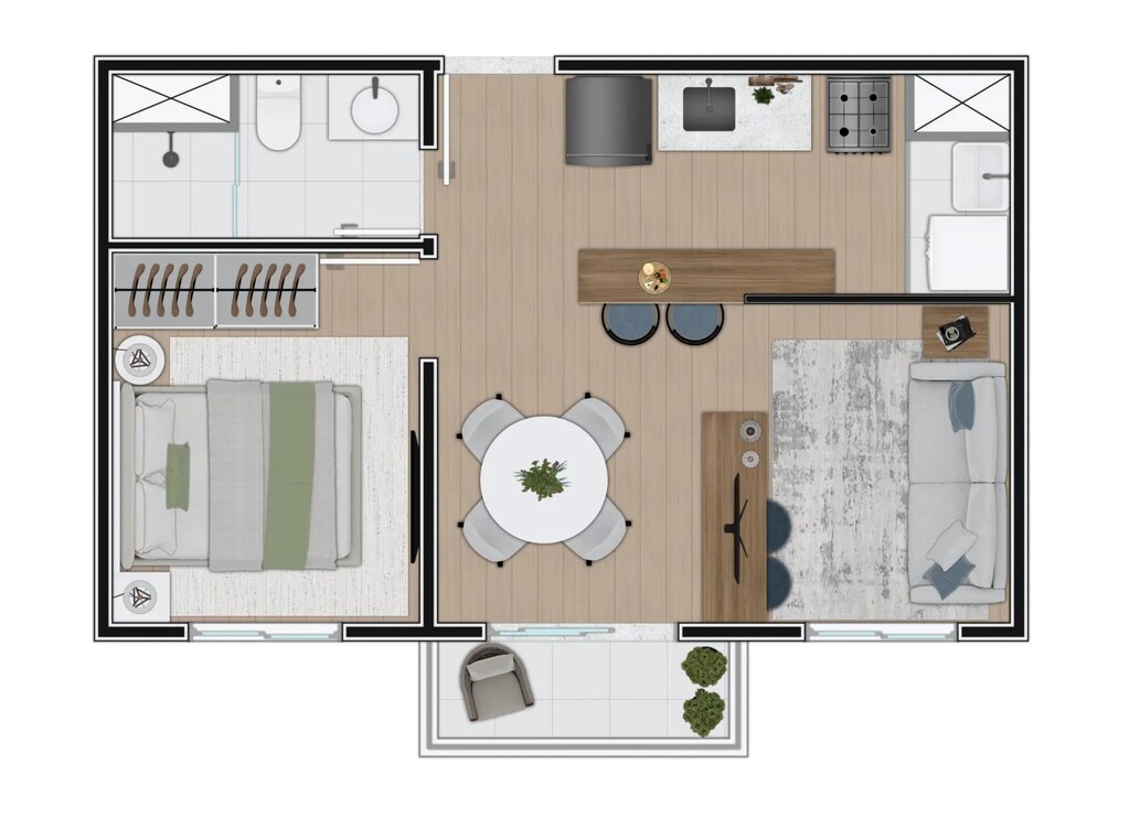 Apartamento, 2 quartos, 46 m² - Foto 15