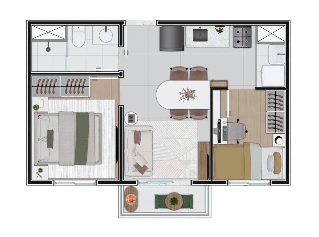 Apartamento, 2 quartos, 46 m² - Foto 16