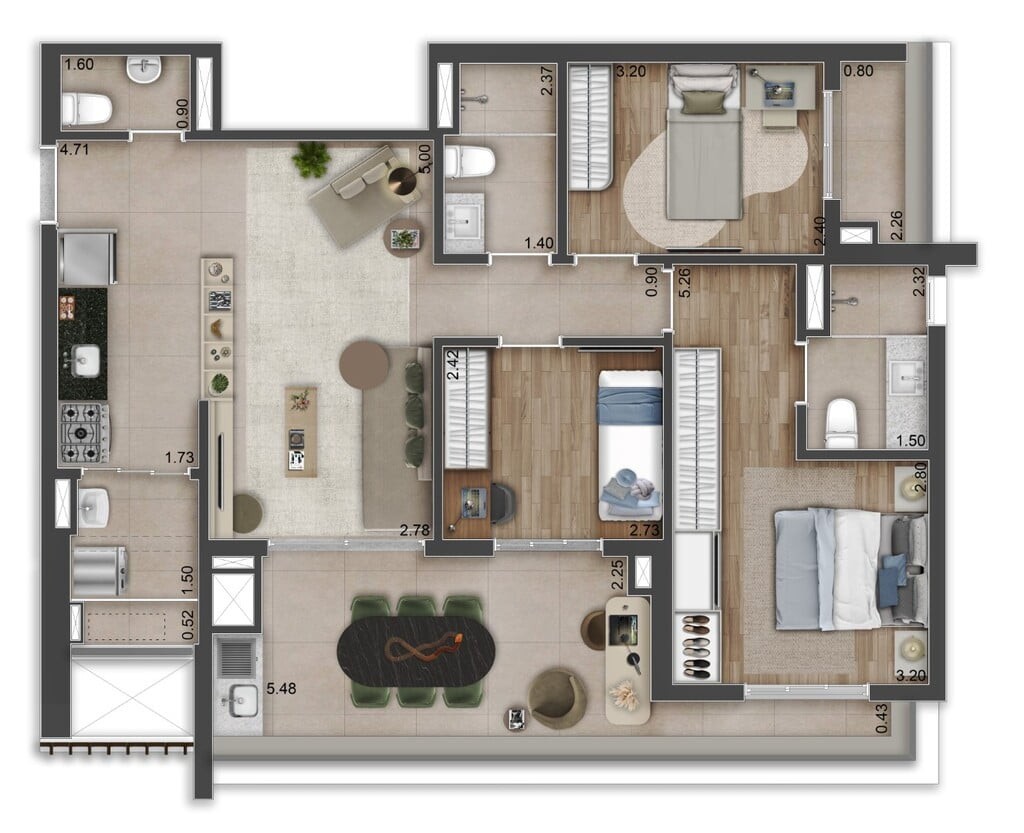 Apartamento, 2 quartos, 69 m² - Foto 31