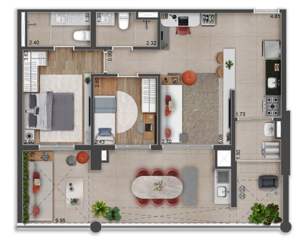 Apartamento, 2 quartos, 69 m² - Foto 30
