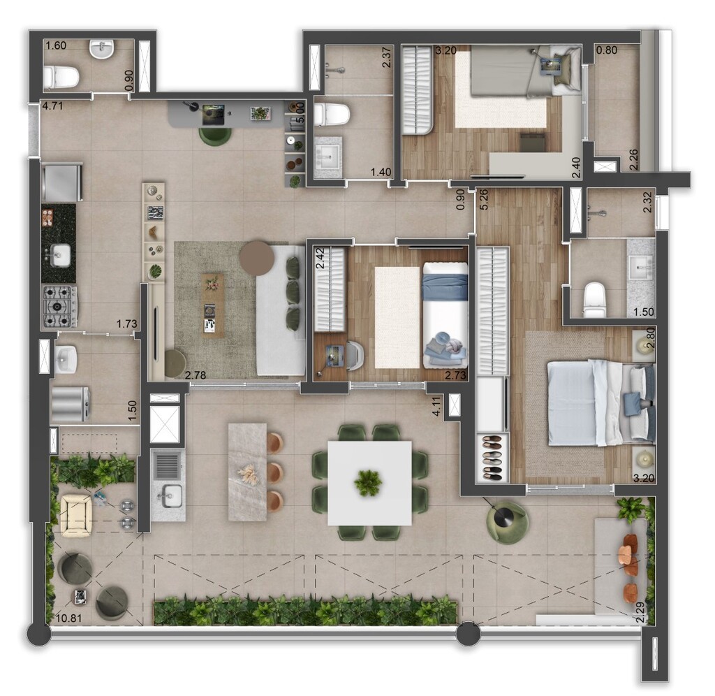 Apartamento, 2 quartos, 69 m² - Foto 32