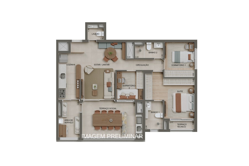 Apartamento, 2 quartos, 84 m² - Foto 27