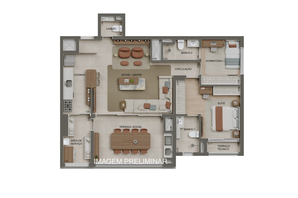 Apartamento, 2 quartos, 84 m² - Foto 28