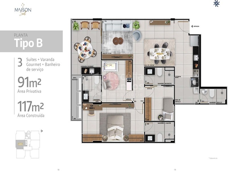 Apartamento à venda com 3 quartos, 91m² - Foto 4