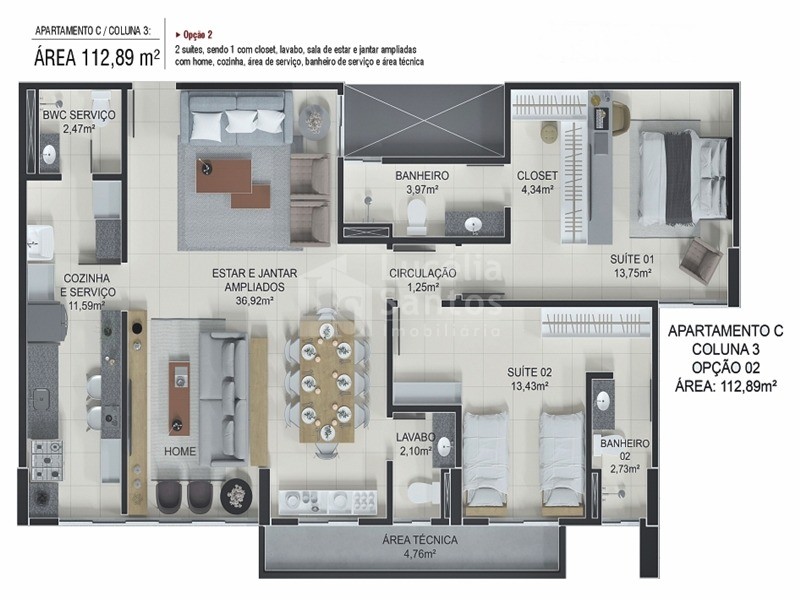 Apartamento à venda com 2 quartos, 71m² - Foto 9