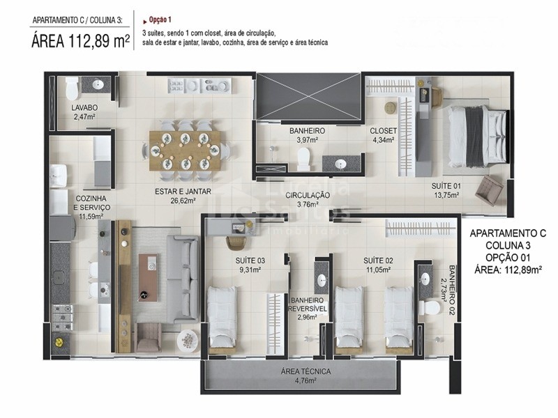 Apartamento à venda com 2 quartos, 71m² - Foto 6