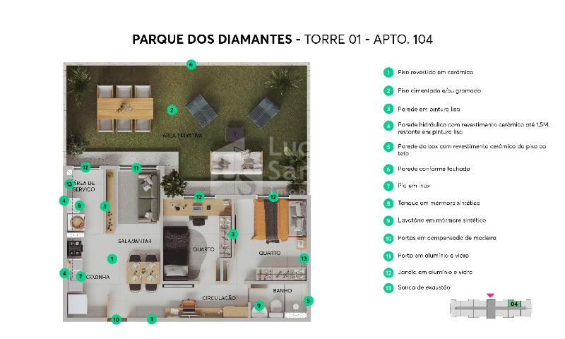 Apartamento à venda com 2 quartos, 37m² - Foto 11