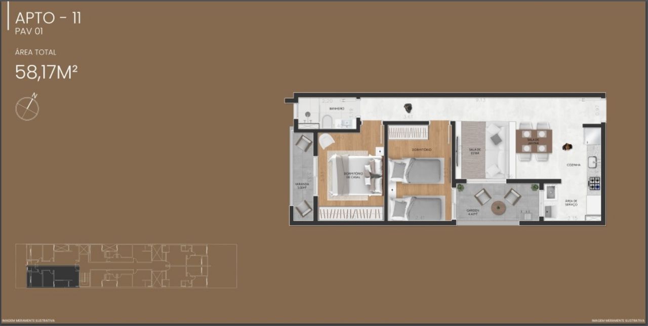 Apartamento à venda com 2 quartos, 48m² - Foto 29