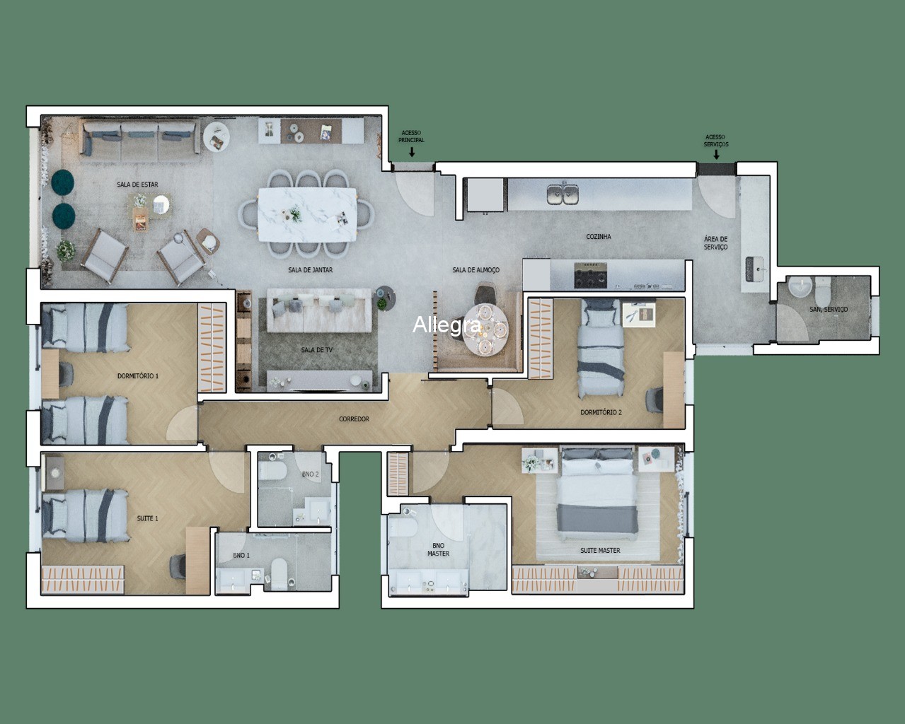 Apartamento, 4 quartos, 146 m² - Foto 2