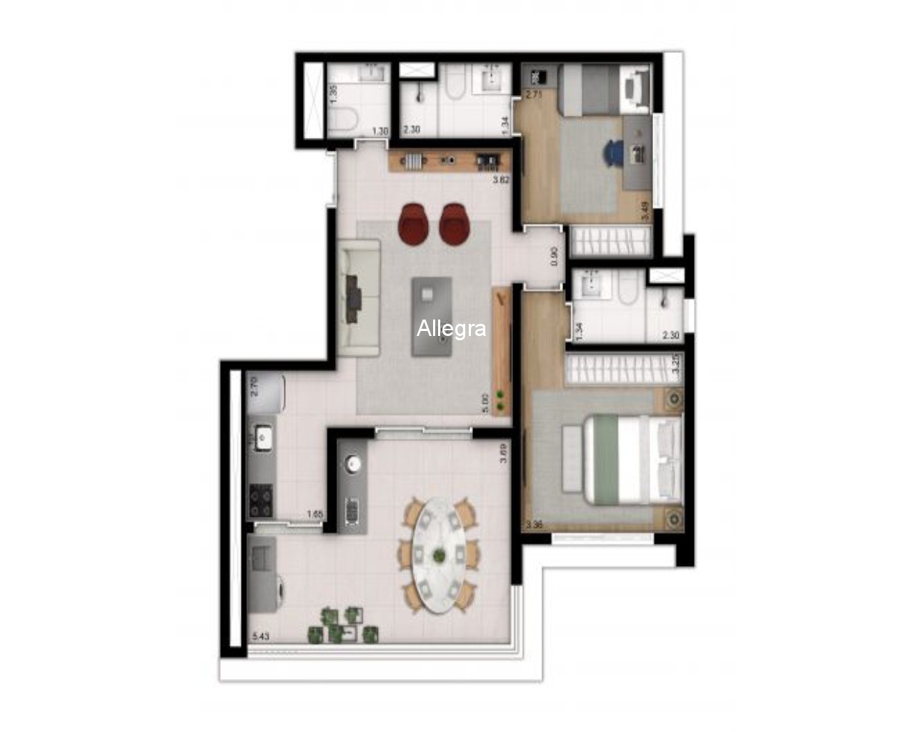 Apartamento à venda com 3 quartos, 81m² - Foto 4