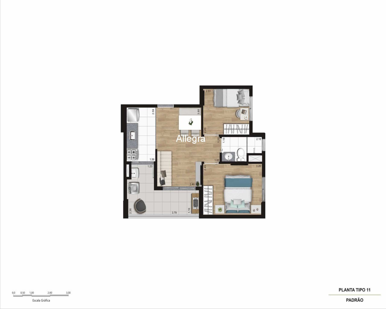 Apartamento à venda com 3 quartos, 60m² - Foto 40