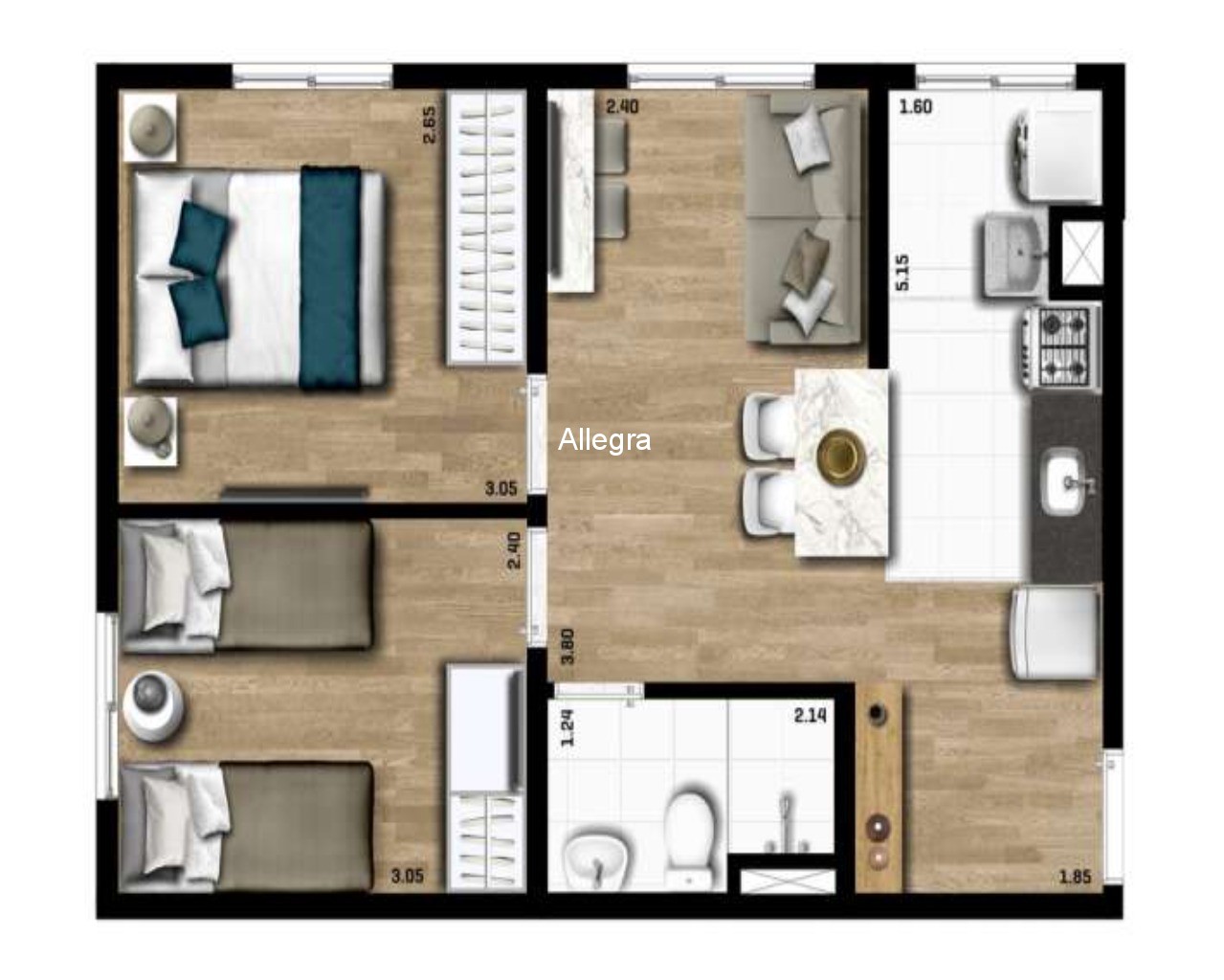 Apartamento à venda com 2 quartos, 40m² - Foto 25