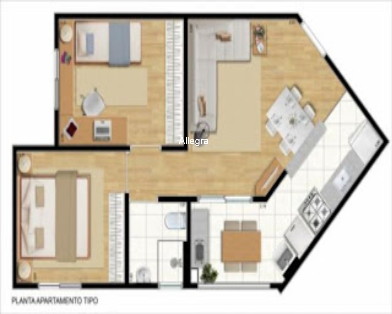 Apartamento à venda com 2 quartos, 47m² - Foto 4