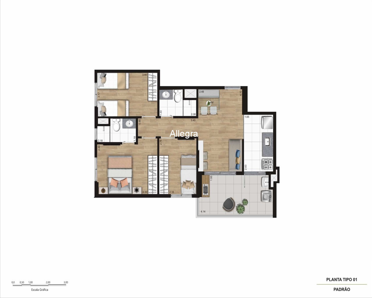 Apartamento, 2 quartos, 42 m² - Foto 40
