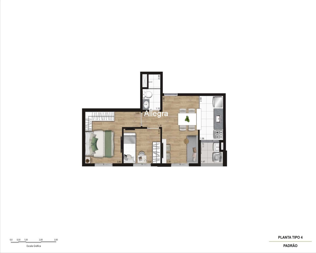 Apartamento, 2 quartos, 42 m² - Foto 43