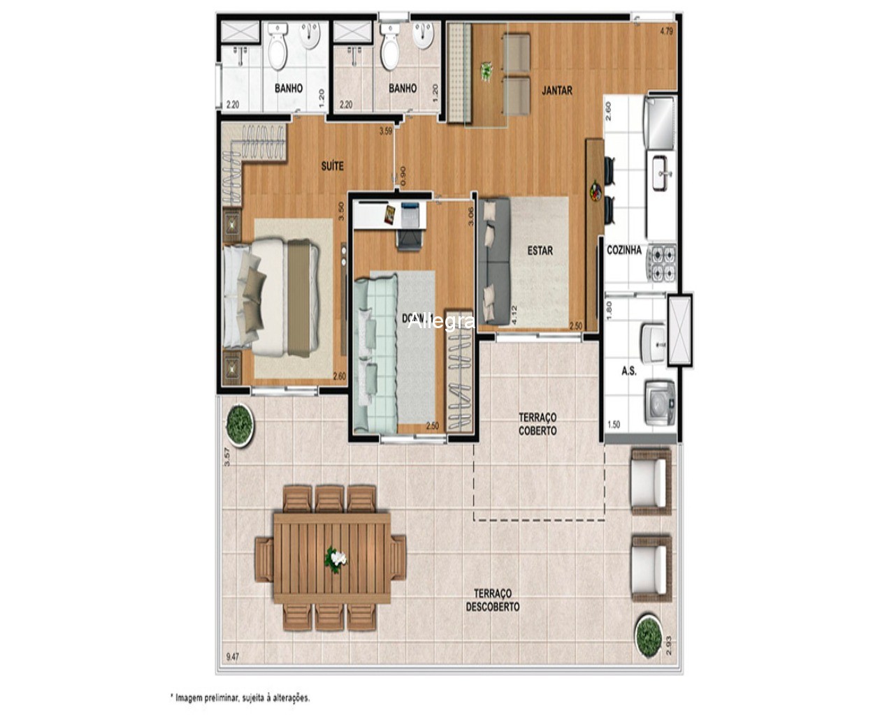 Apartamento à venda com 2 quartos, 113m² - Foto 10