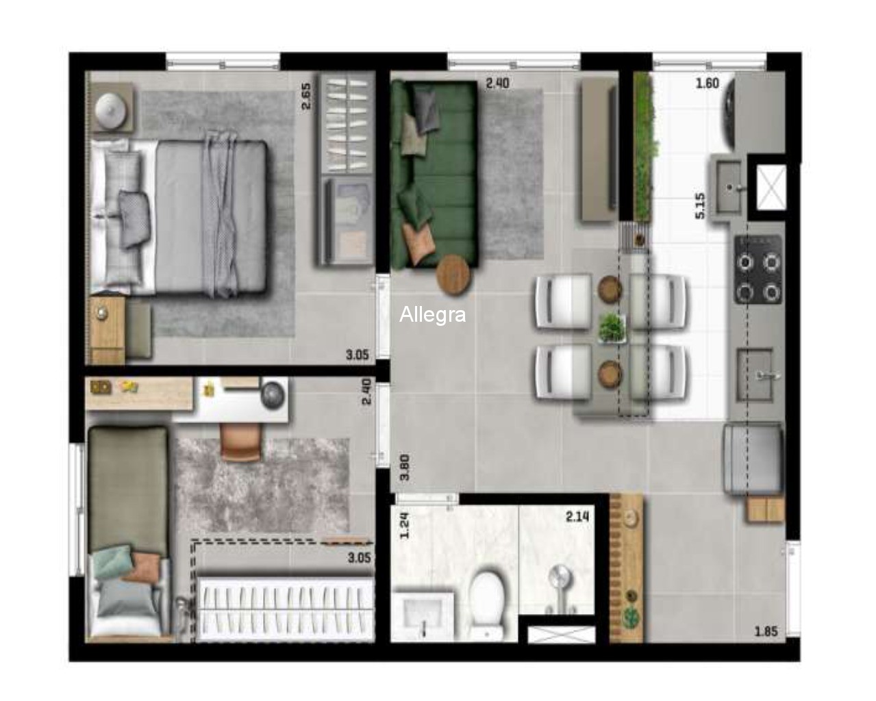 Apartamento à venda com 2 quartos, 40m² - Foto 26