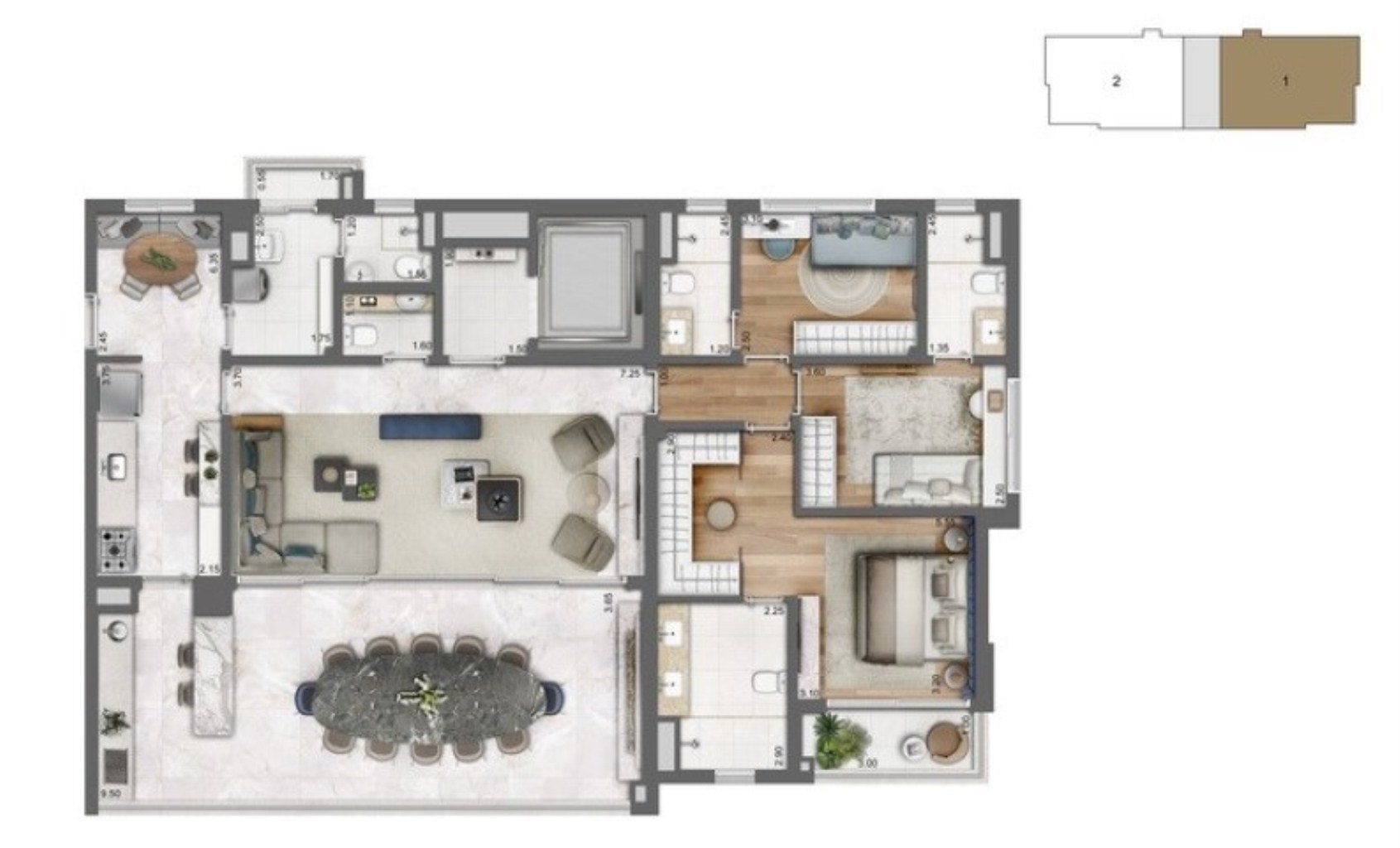 Apartamento, 3 quartos, 165 m² - Foto 12