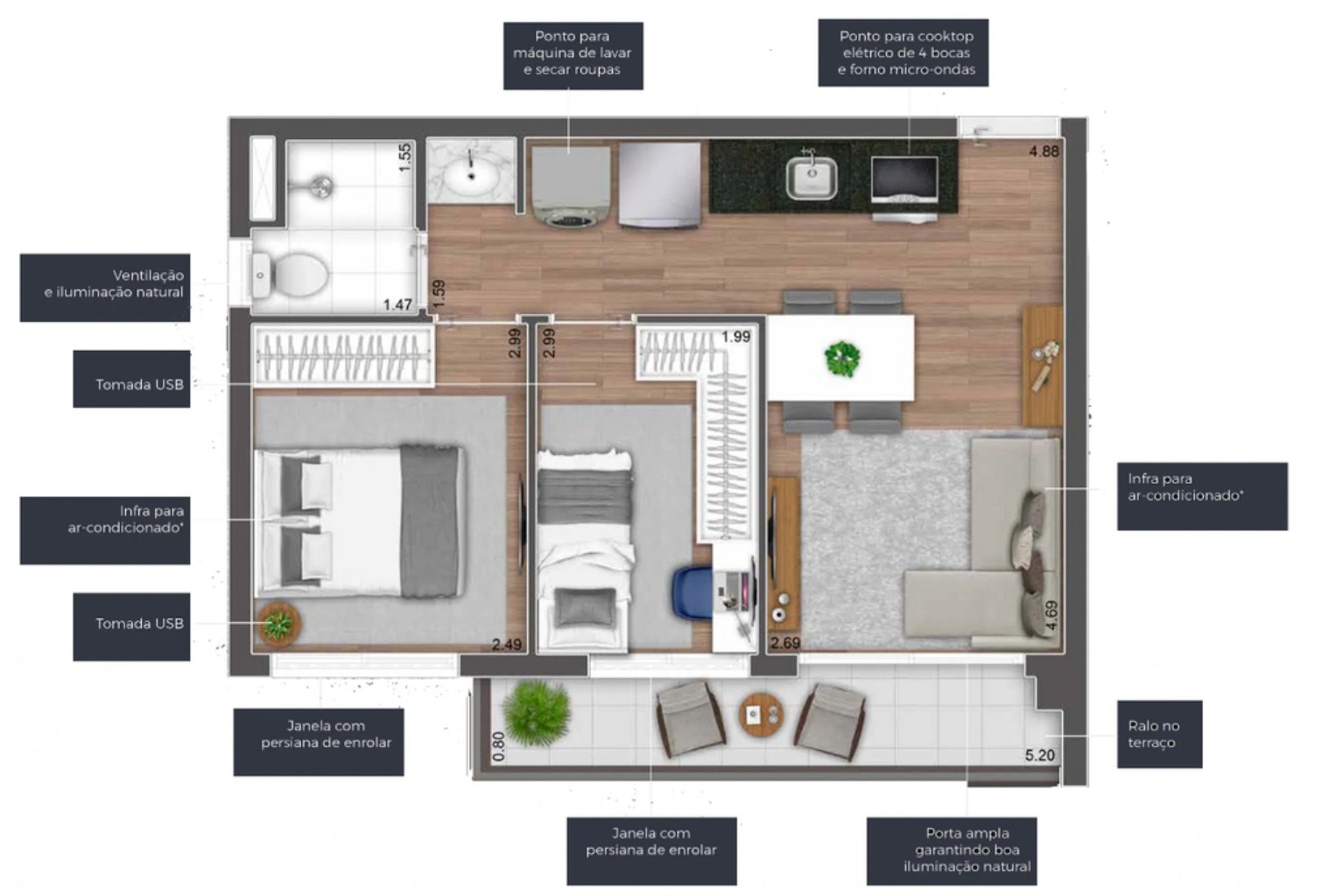 Apartamento à venda com 1 quarto, 26m² - Foto 31