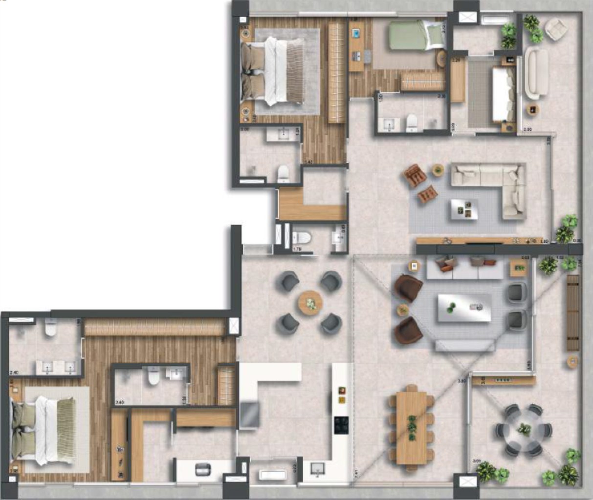 Apartamento à venda com 3 quartos, 134m² - Foto 27