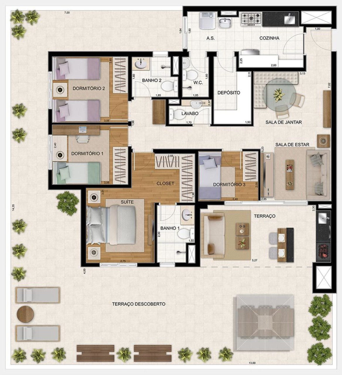 Apartamento à venda com 3 quartos, 106m² - Foto 34