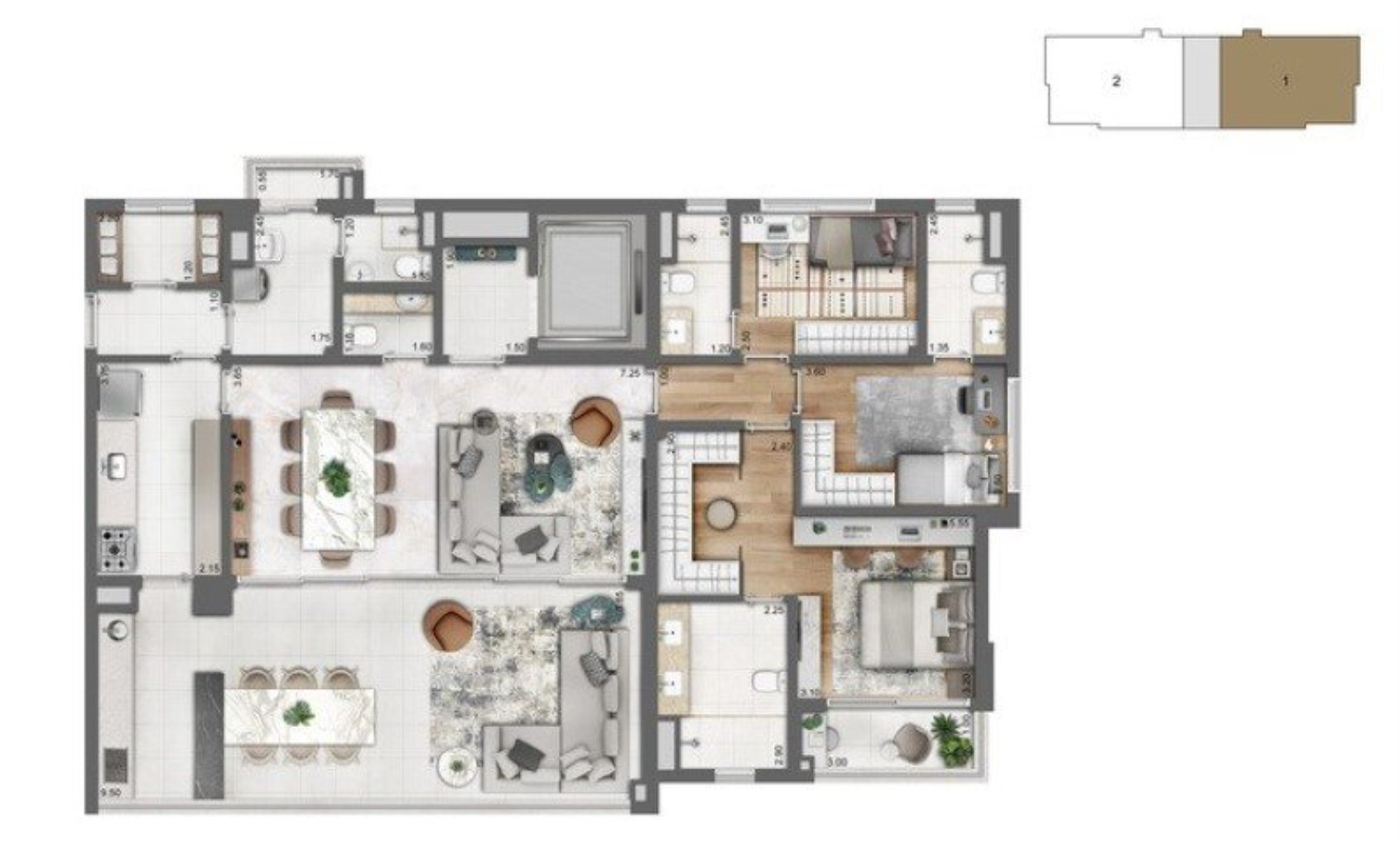 Apartamento, 3 quartos, 165 m² - Foto 14
