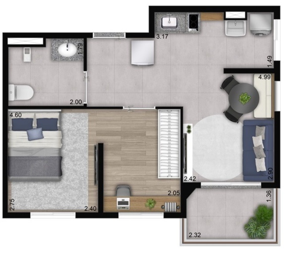 Apartamento, 1 quarto, 27 m² - Foto 19