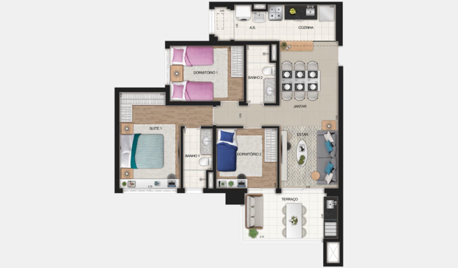 Apartamento à venda com 2 quartos, 72m² - Foto 49