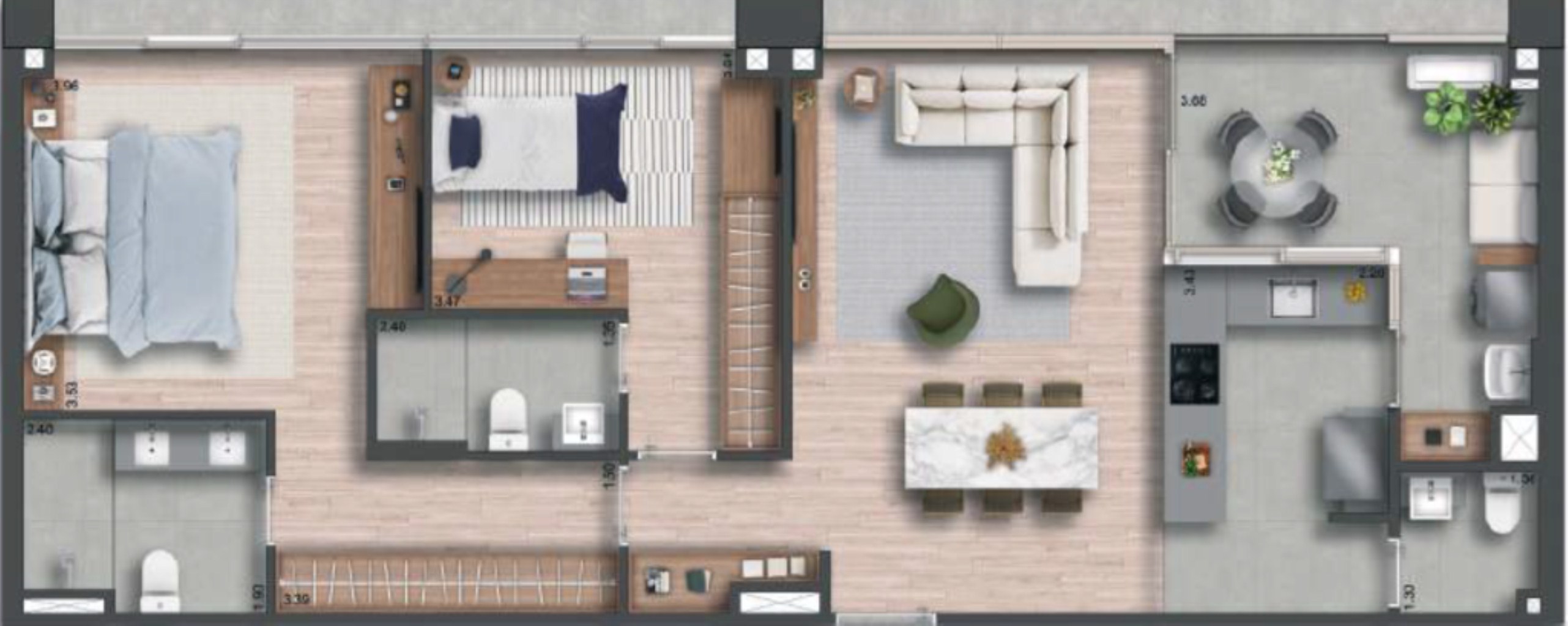 Apartamento à venda com 3 quartos, 134m² - Foto 24