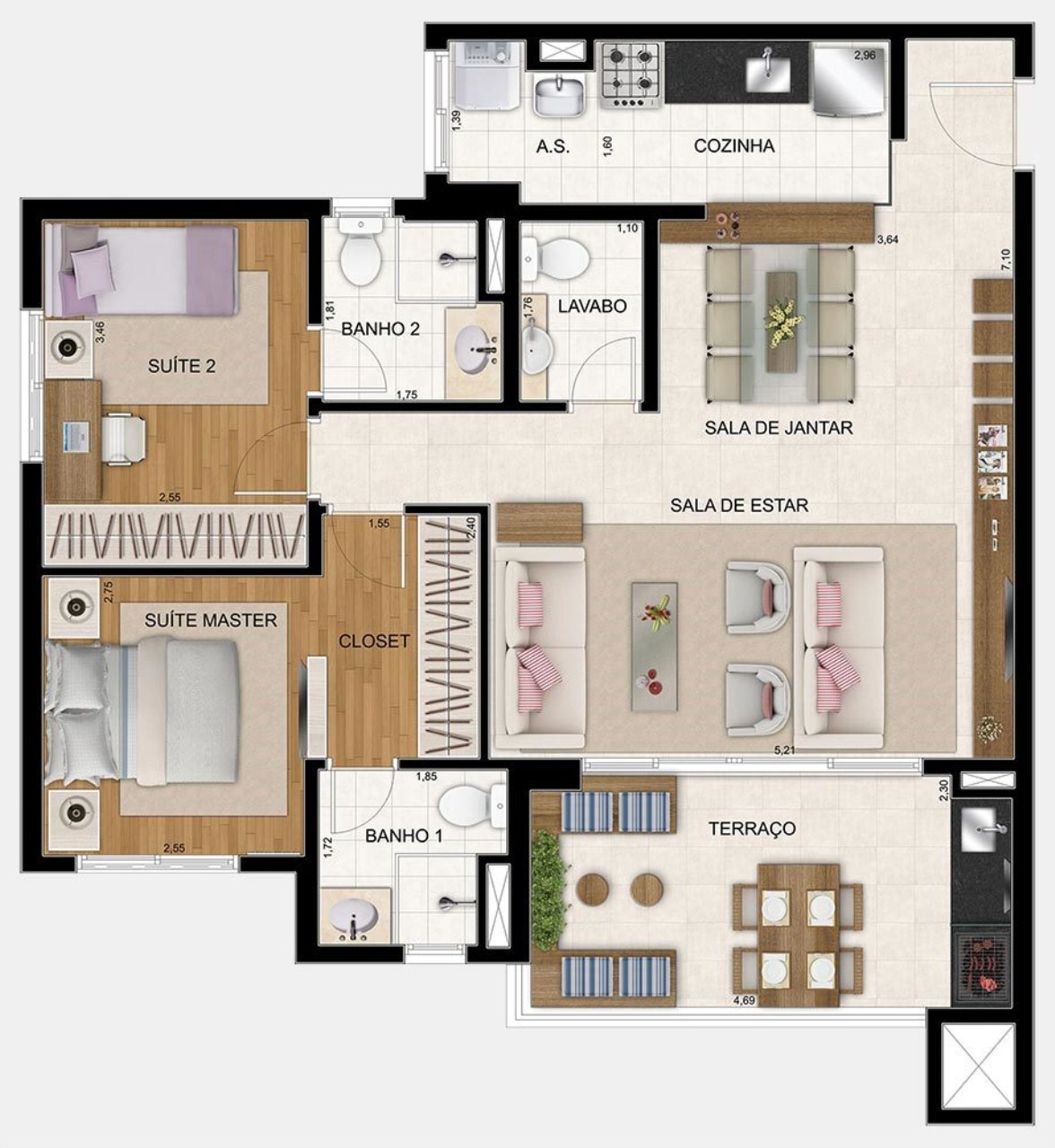 Apartamento à venda com 3 quartos, 106m² - Foto 32