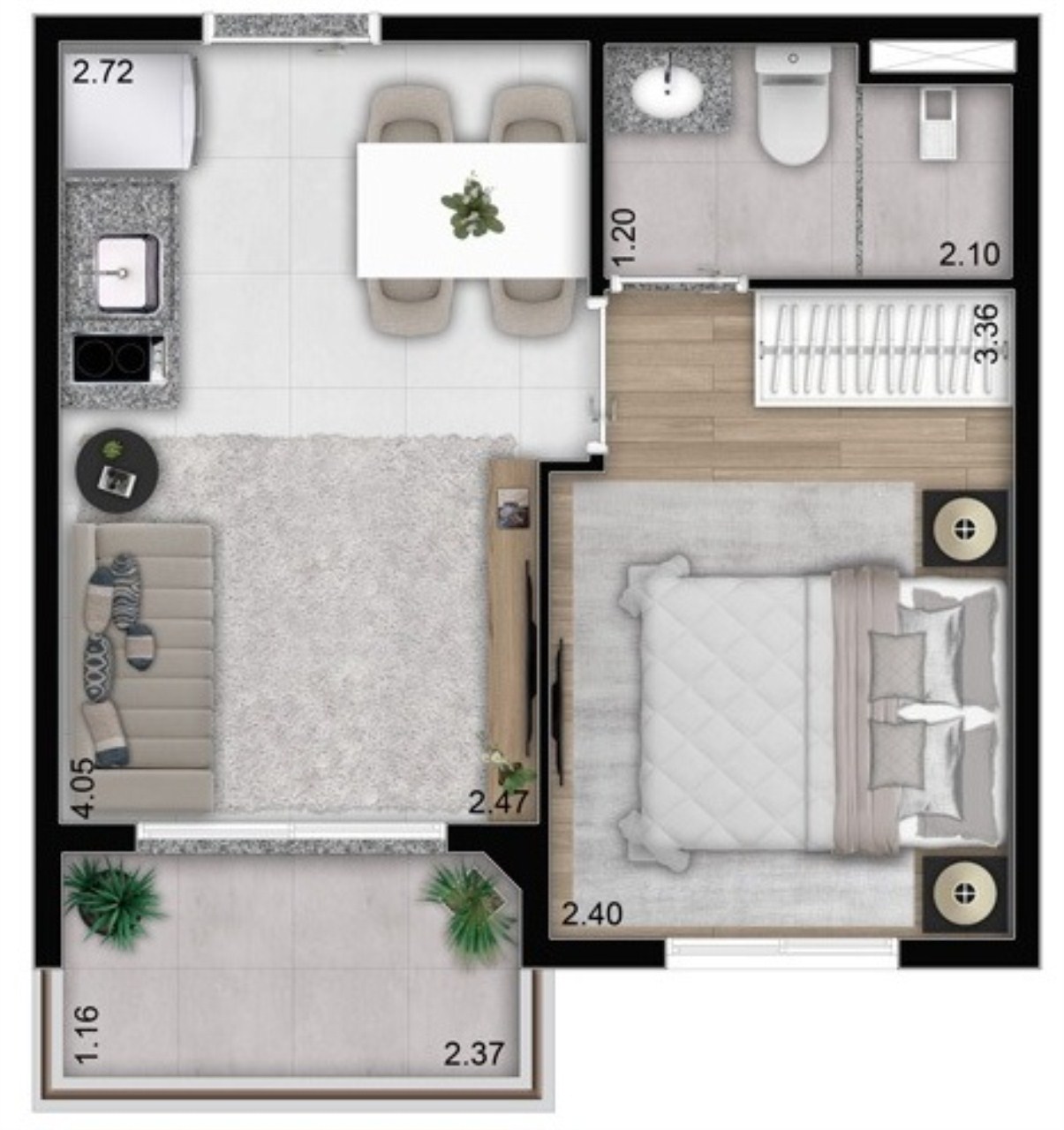 Apartamento, 1 quarto, 27 m² - Foto 18