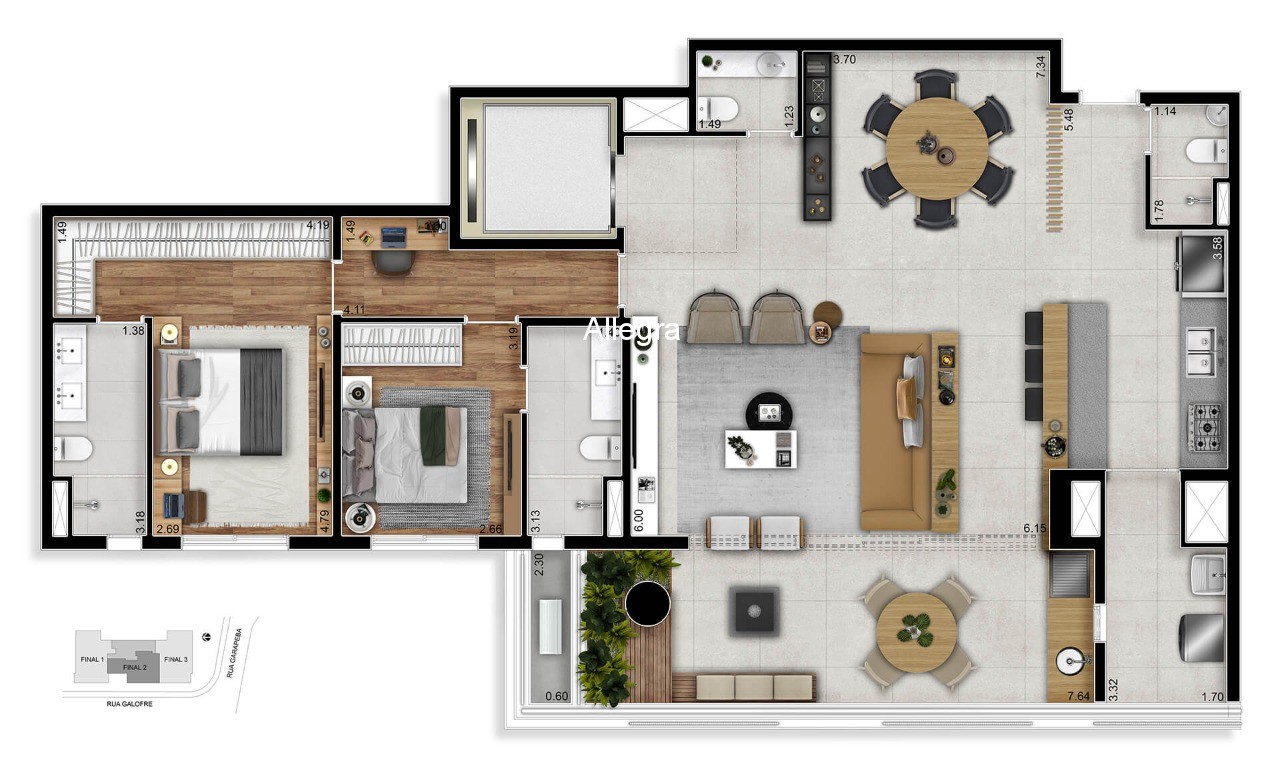 Apartamento, 1 quarto, 45 m² - Foto 26