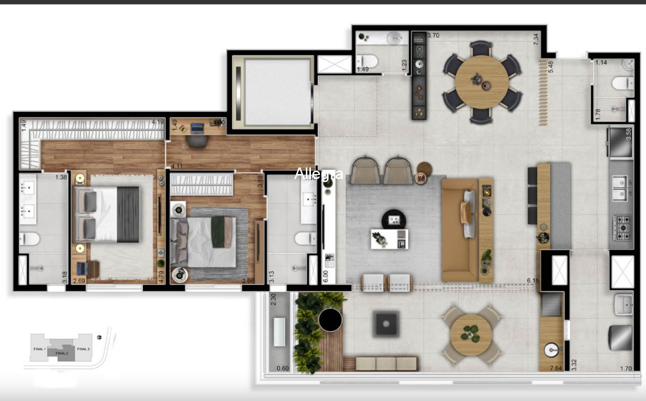 Apartamento, 1 quarto, 45 m² - Foto 25