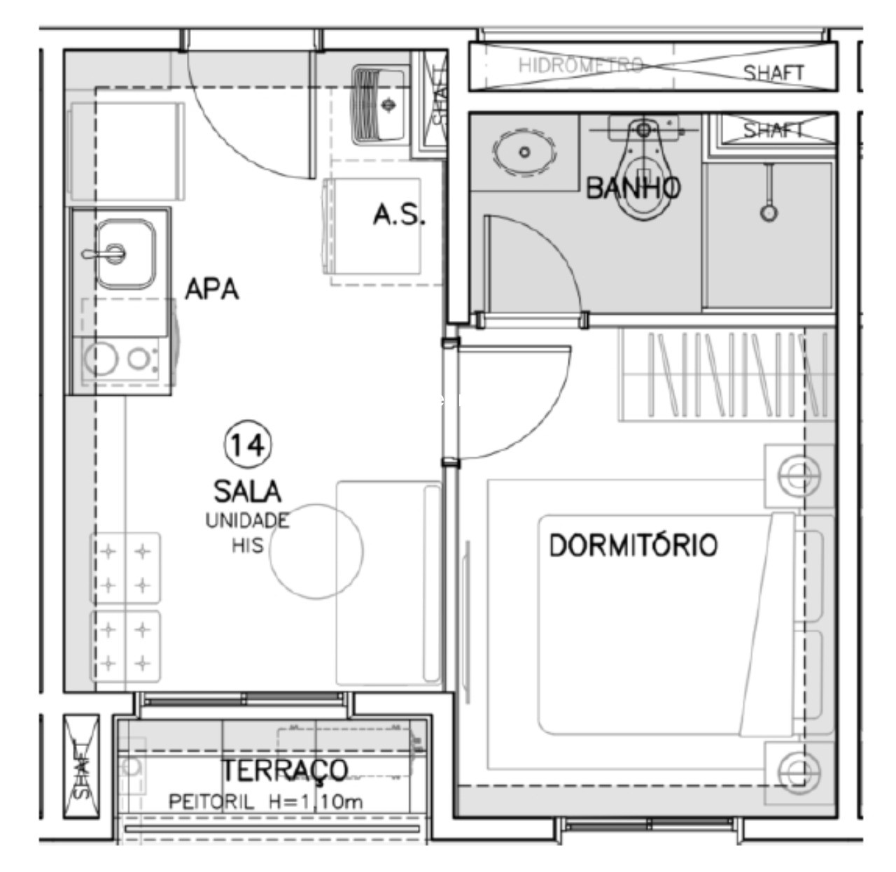 Apartamento, 1 quarto, 24 m² - Foto 19