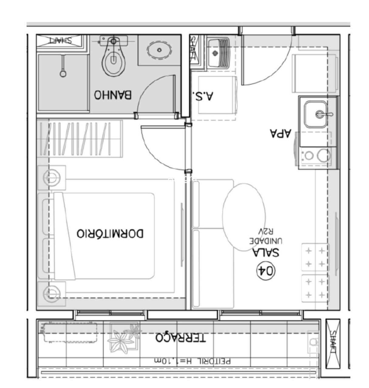 Apartamento, 1 quarto, 24 m² - Foto 22
