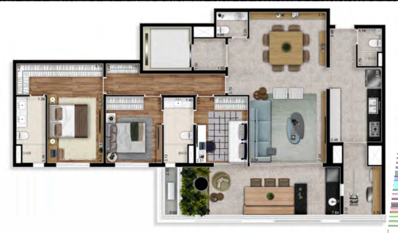 Apartamento, 3 quartos, 140 m² - Foto 28