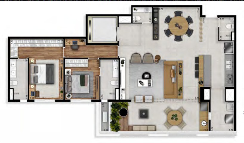 Apartamento, 3 quartos, 140 m² - Foto 29