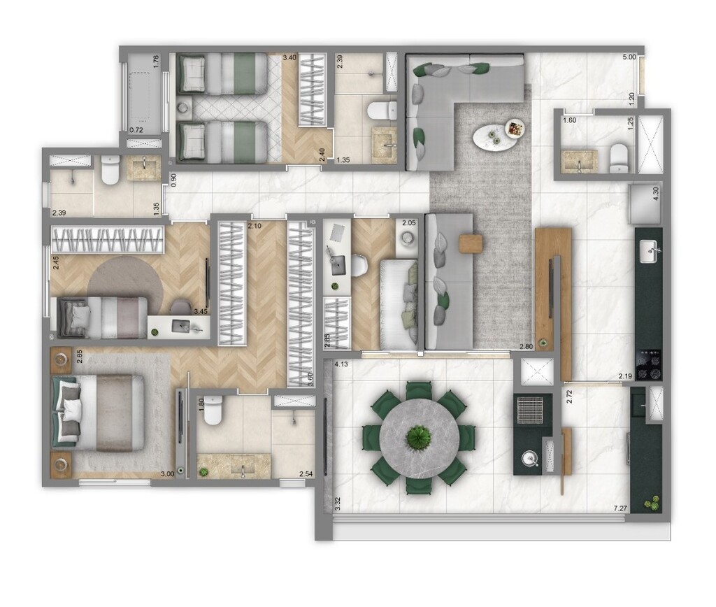 Apartamento, 3 quartos, 125 m² - Foto 20