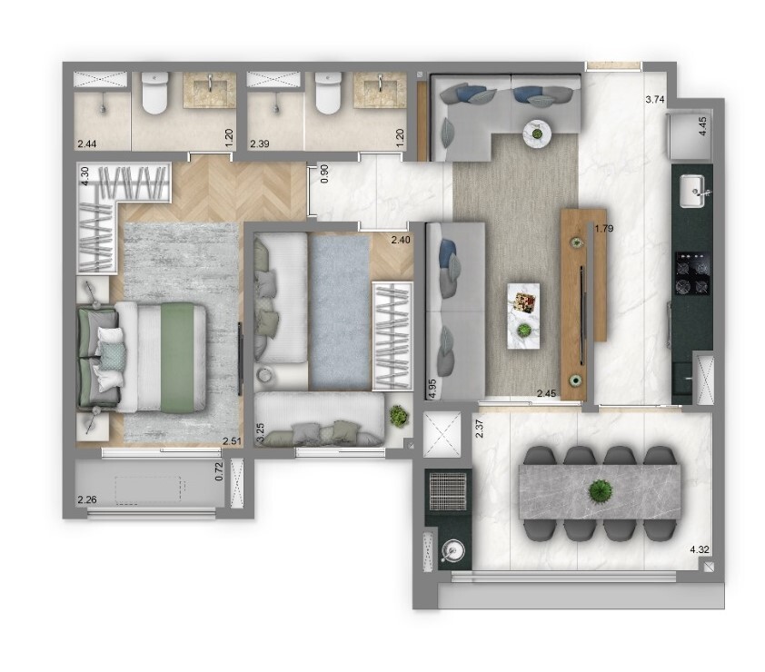 Apartamento, 3 quartos, 125 m² - Foto 15