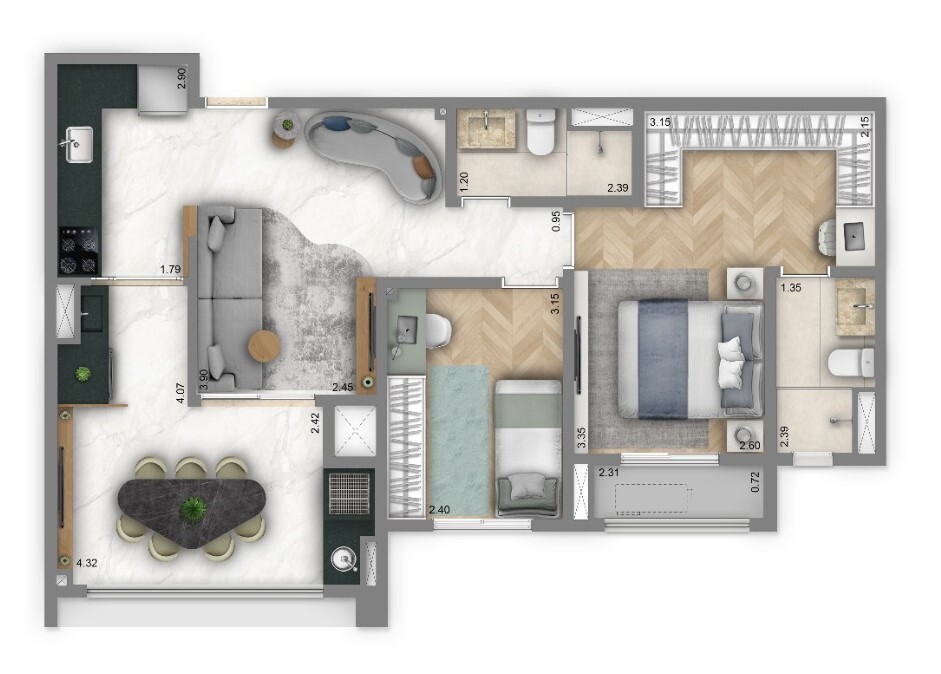 Apartamento, 3 quartos, 125 m² - Foto 16