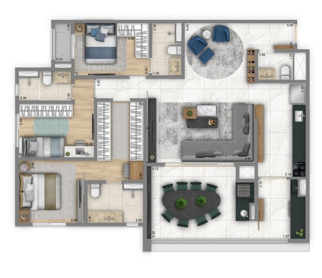Apartamento, 3 quartos, 125 m² - Foto 19